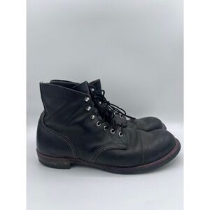 Red Wing Iron Ranger 8114 Mens Black Harness Leather Cap Toe Boots Size 12 D